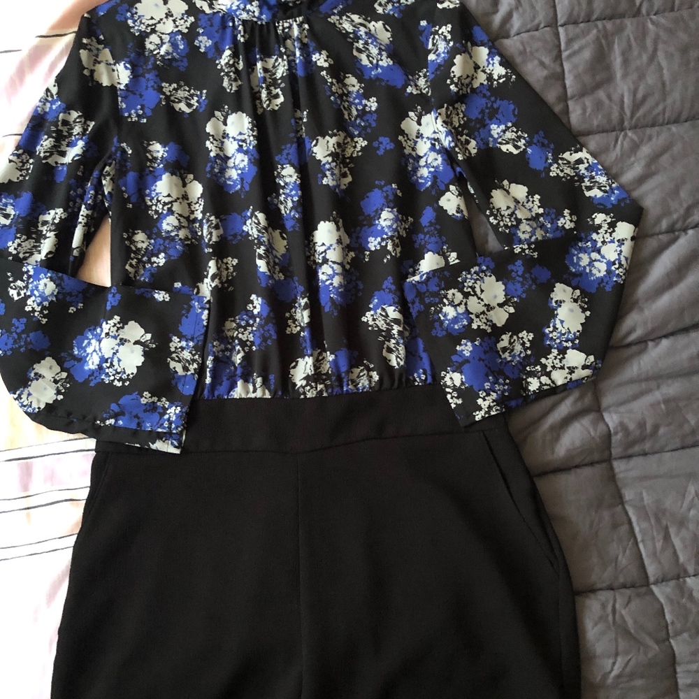 Women’s BONGO Floral Romper Sz L